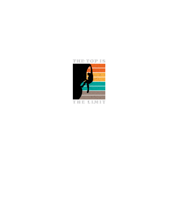 The Top is the limit model negru pe tricou