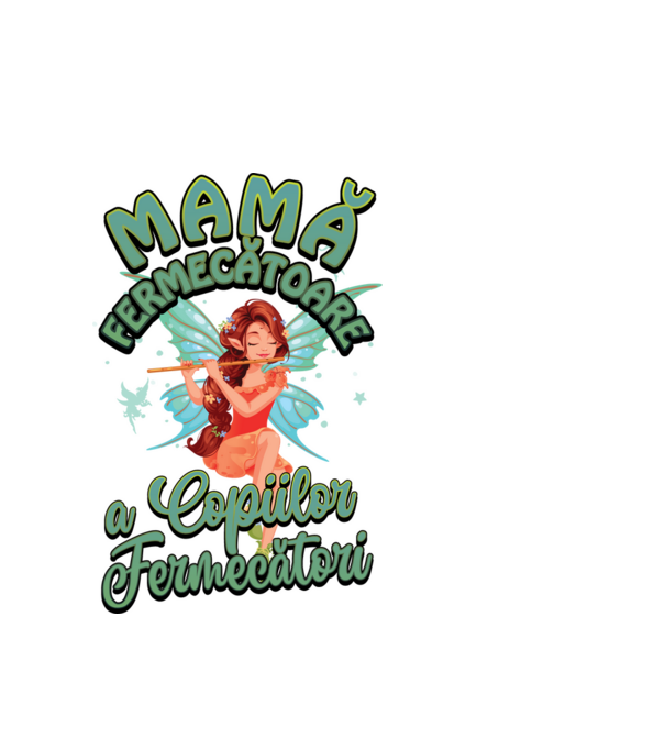 Mamă fermecătoare a copiilor fermecători model alb pe tricou