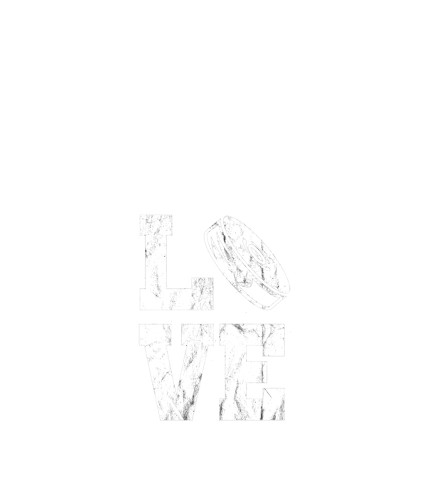 Love hockey model negru pe tricou