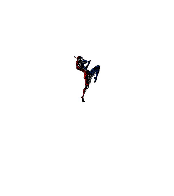 Muay Thai model negru pe tricou
