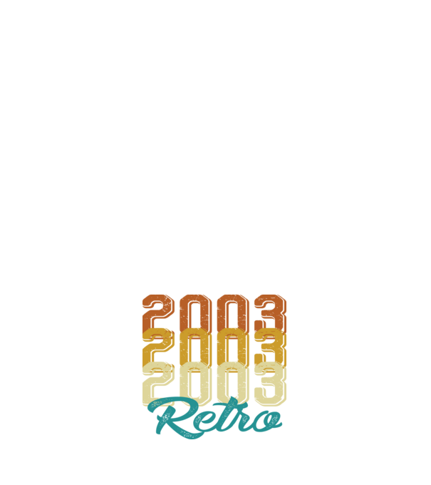 Retro 2003 model albastru închis pe tricou