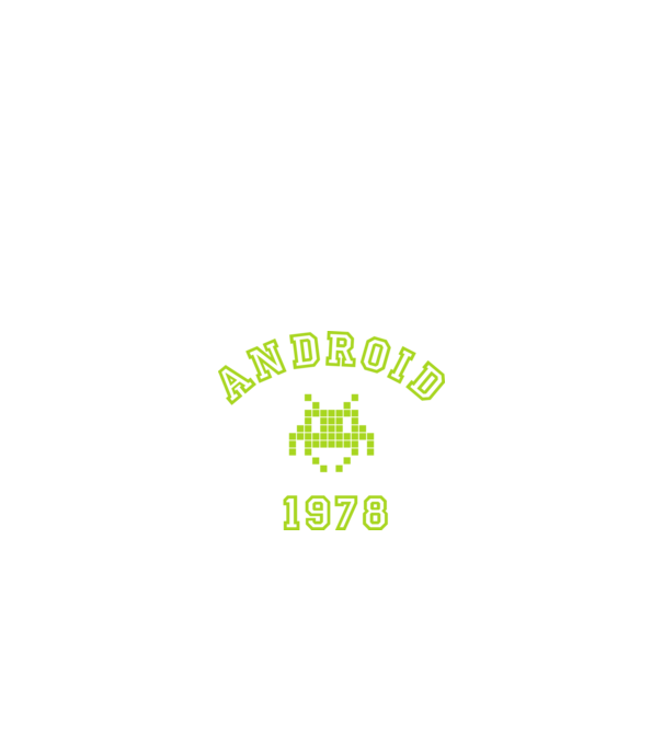 android model negru pe tricou