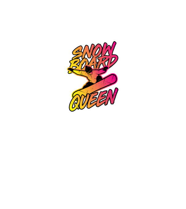 snowboard queen model gri pe tricou