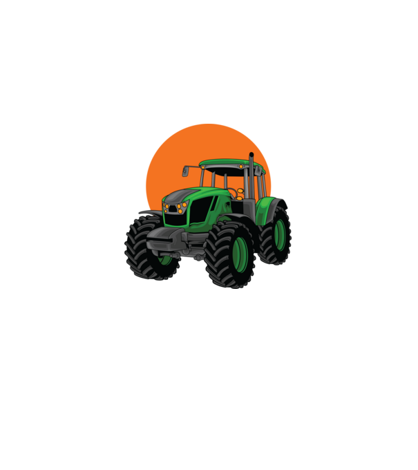 TRACTOR model albastru deschis pe tricou
