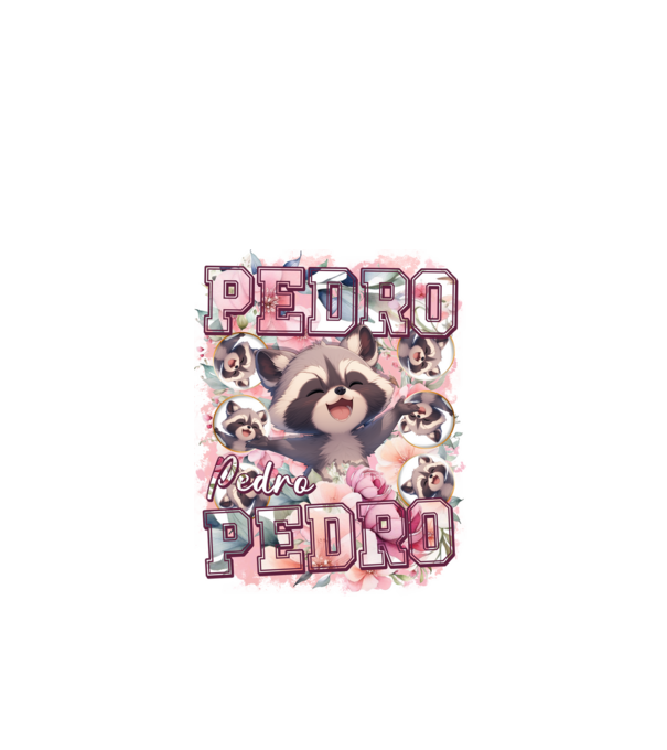 Girly Pedro model alb pe tricou