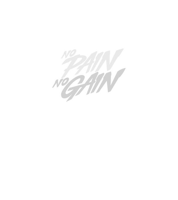 No Pain No Gain typography model negru pe tricou