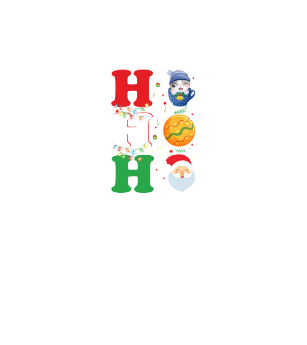 Ho-ho-ho christmas model negru pe tricou