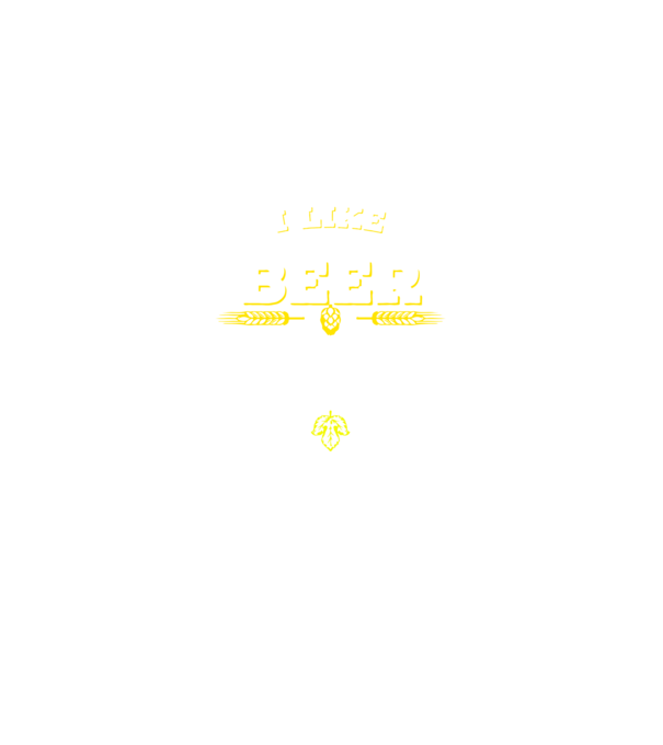 i like beer model negru pe tricou