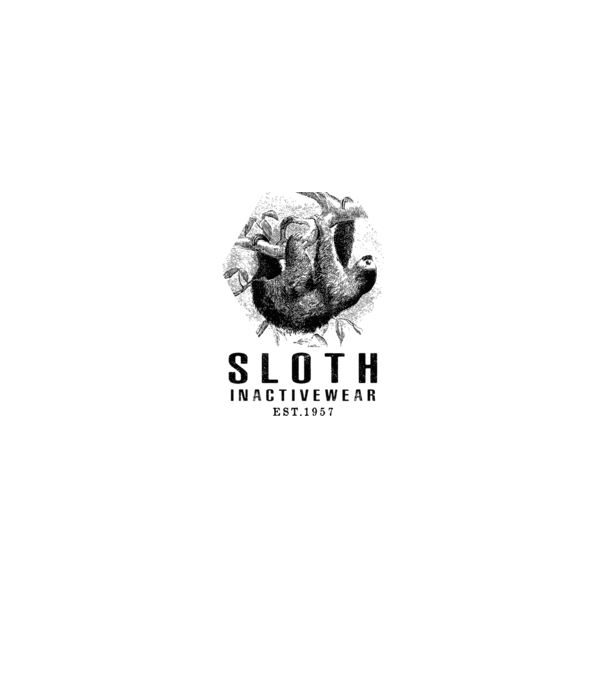 SLOTH inactive drk model alb pe tricou