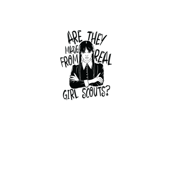Are the made from real girl scouts model alb pe tricou
