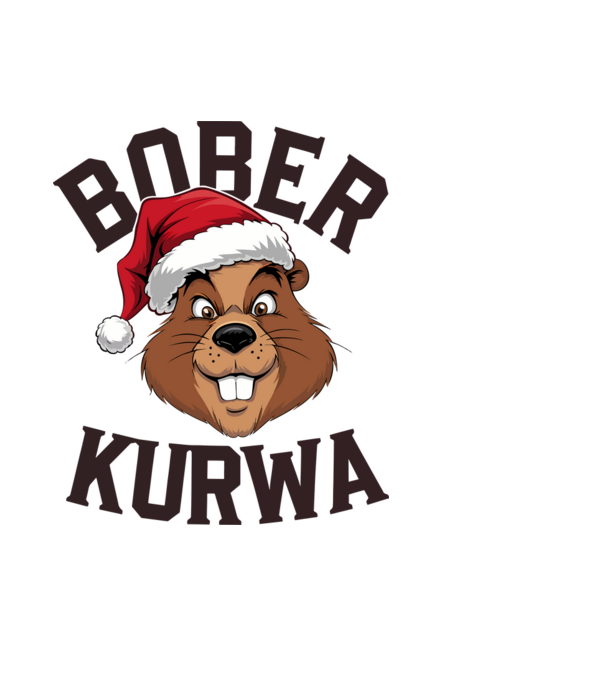 Bober kurwa xmas model albastru deschis pe tricou