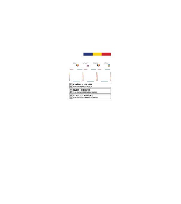 Fotbal Calendar Euro 2024 model negru pe tricou