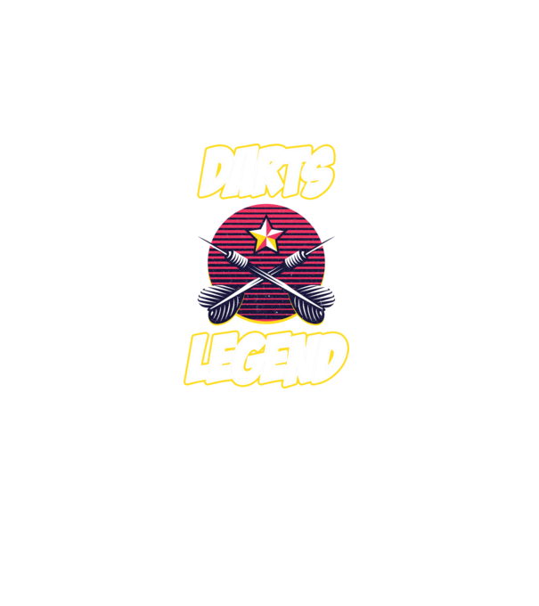 Darts legend model negru pe tricou