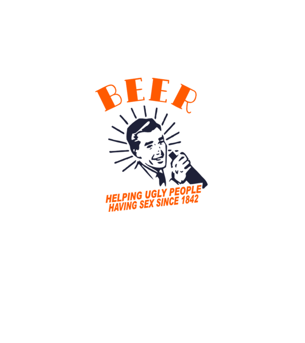 beeer model alb pe tricou