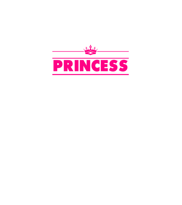 Princess model alb pe tricou