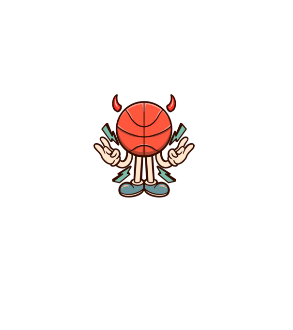 Evil basketball model negru pe tricou