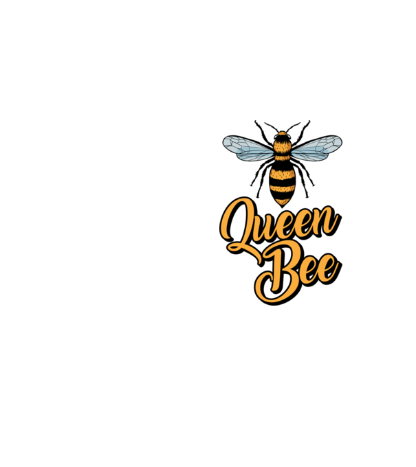 Queen Bee model galben neon pe tricou