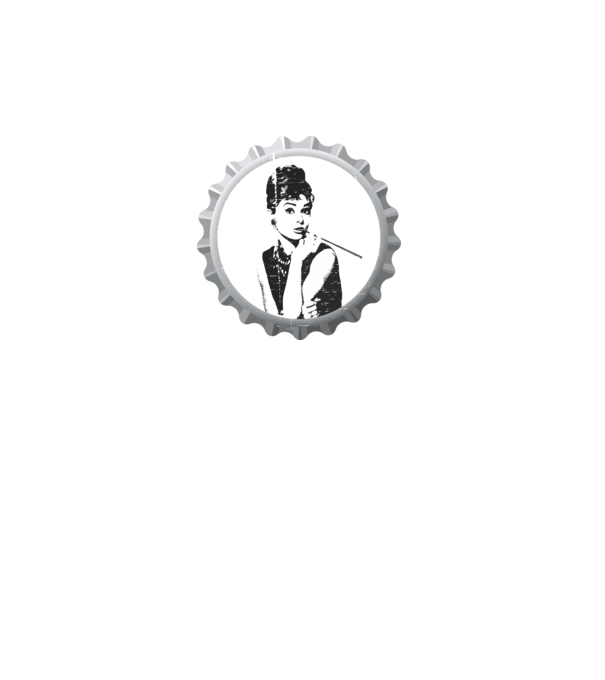 Audrey model gri pe tricou