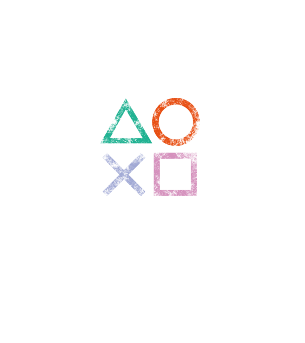 PlayStation icon model negru pe tricou