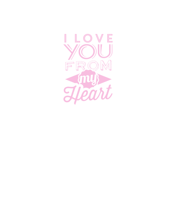 love you from model mov pe tricou