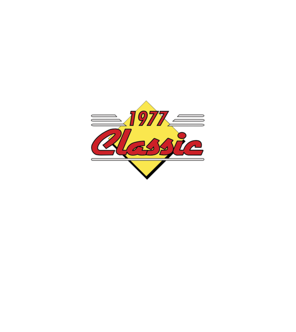 Classic - 1977 model albastru regal pe tricou