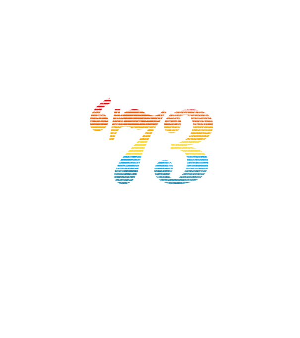 Retro Birthday 1973 model albastru jeanși pe tricou