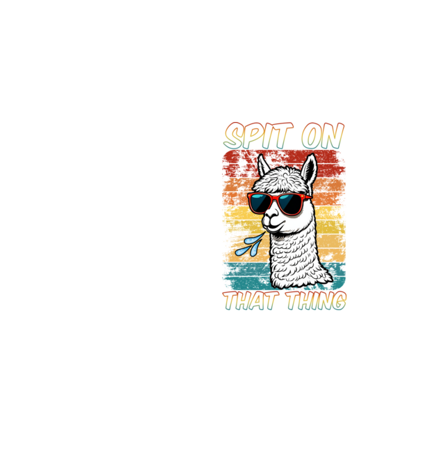 Spit on that thing llama rainbow Hawk Tuah model galben neon pe tricou