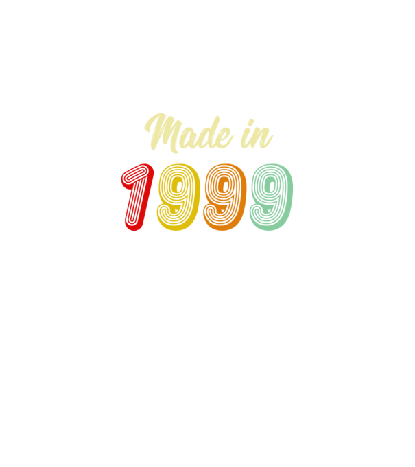 made in 1999 retro model negru pe tricou