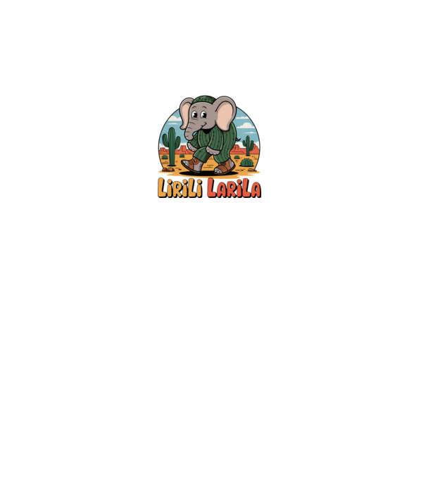 Lirili Larila model negru pe tricou