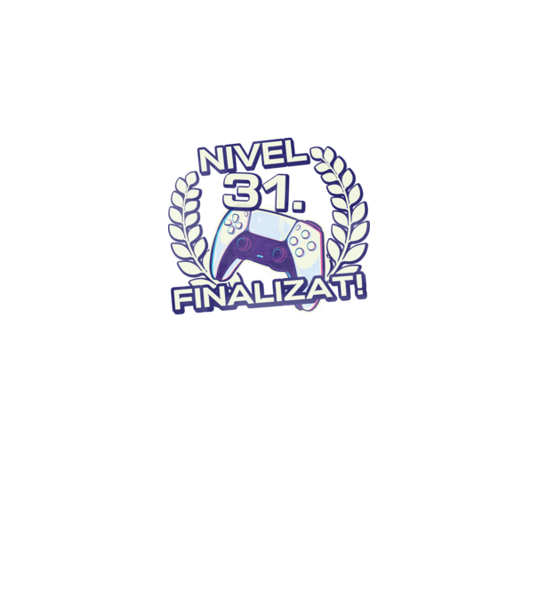 Nivel 31 finalizat! model negru pe tricou