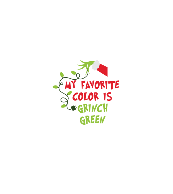 Grinch Green model negru pe tricou