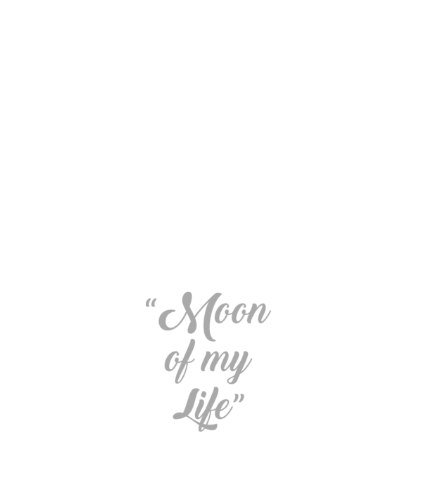 Moon of my life model negru pe tricou