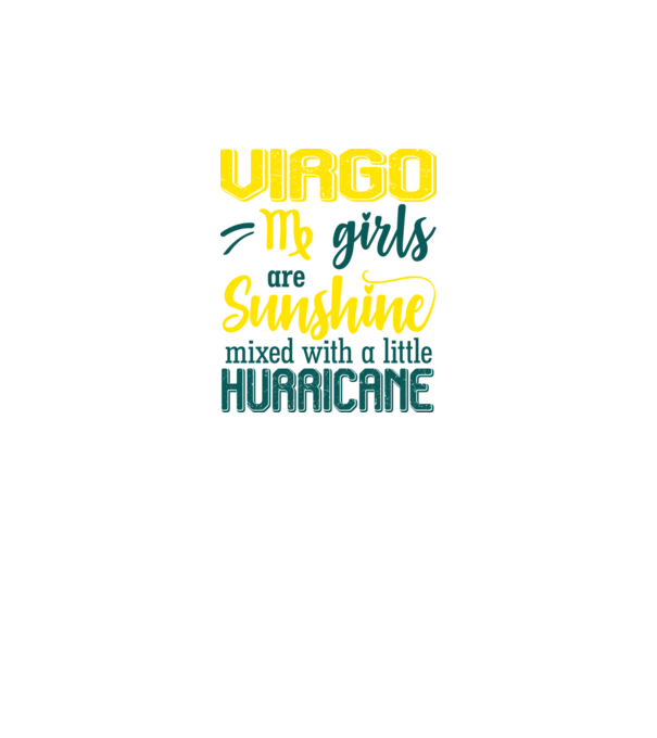 Sunshine with Hurricane VIRGO model negru pe tricou