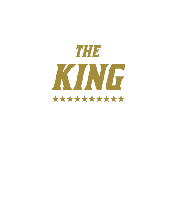 The King model negru pe tricou