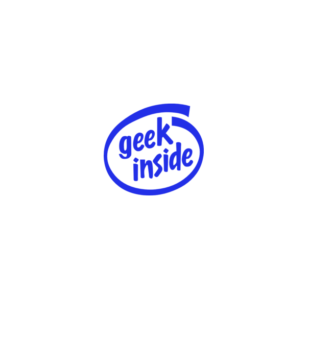 Geek inside model albastru deschis pe tricou