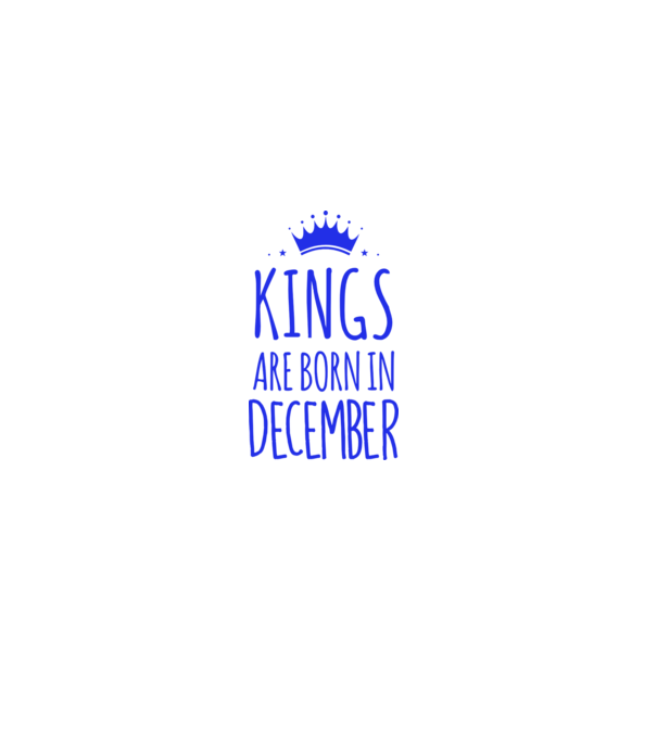 Kings are born in - December model galben pe tricou