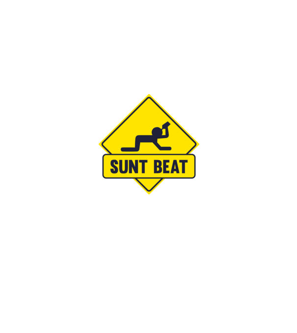 Sunt beat model alb pe tricou