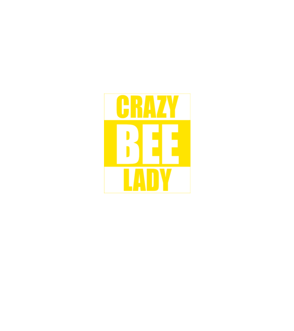 Crazy bee lady model negru pe tricou
