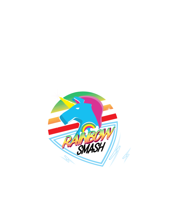 Curcubeu unicorn model nisipiu pe tricou