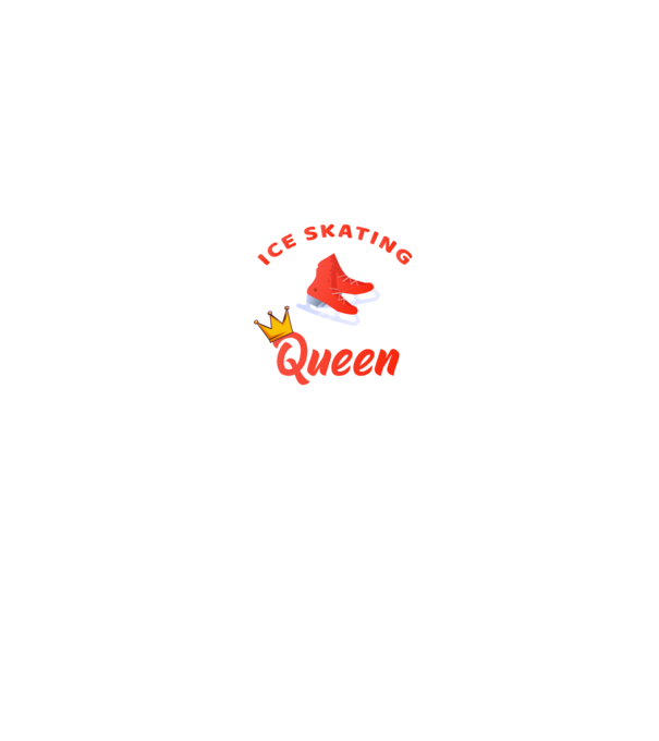 Ice skatin Queen model negru pe tricou