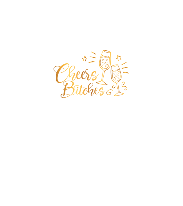 Cheers Bitches model negru pe tricou