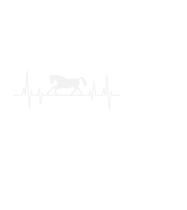 horse heartbeat model negru pe tricou