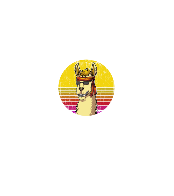 No Prob LLama - Láma model negru pe tricou
