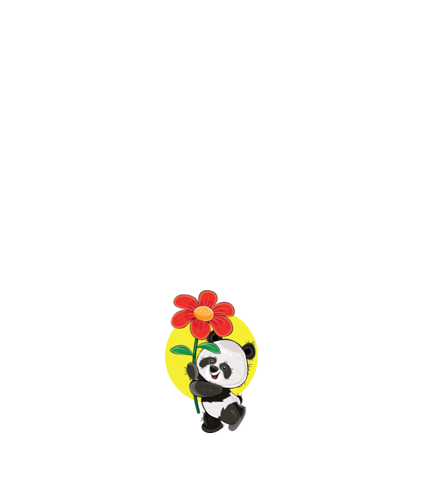 Dragoste panda model albastru închis pe tricou