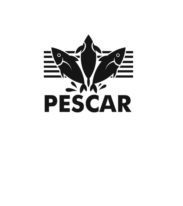 Pescar original model alb pe tricou