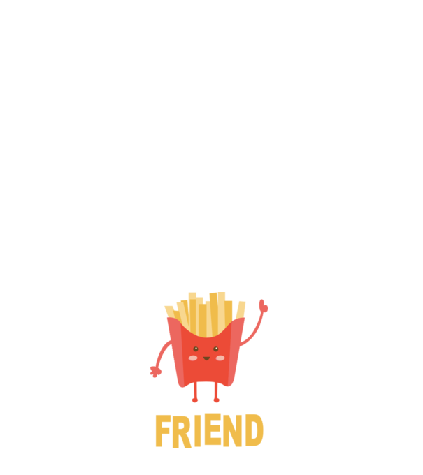 Friends cartofi model alb pe tricou
