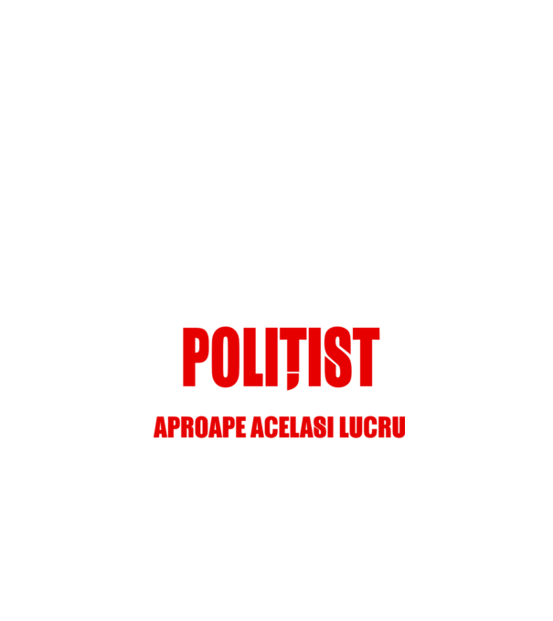 Poate că nu sunt un supererou, dar sunt POLIȚIST, ceea ce este aproape același lucru model negru pe tricou