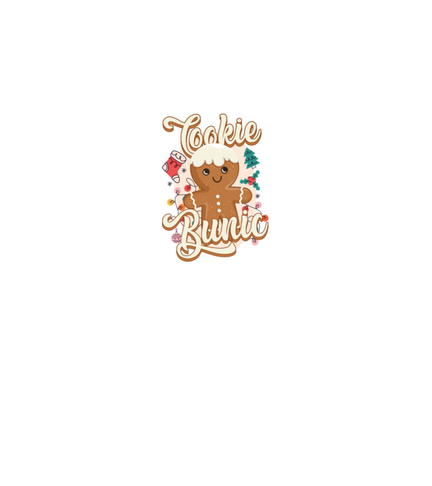 Cookie bunic model alb pe tricou