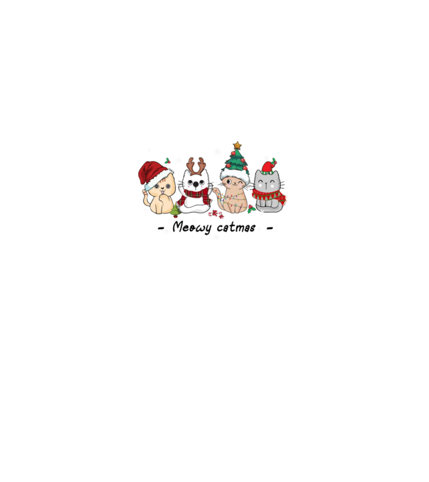 Meowy catmas 2 model gri pe tricou