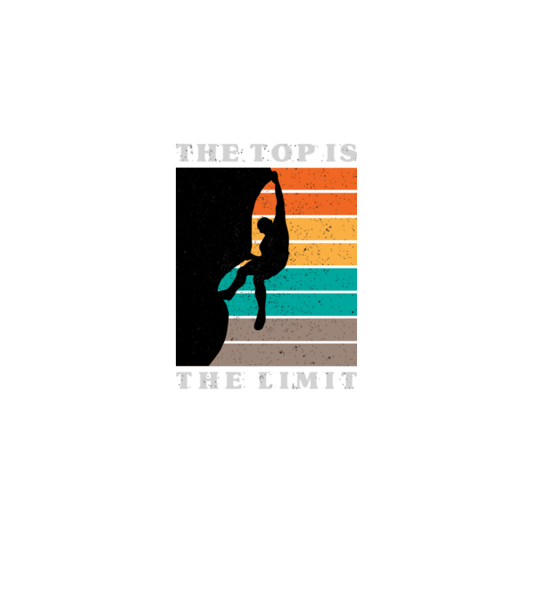 The Top is the limit model negru pe tricou
